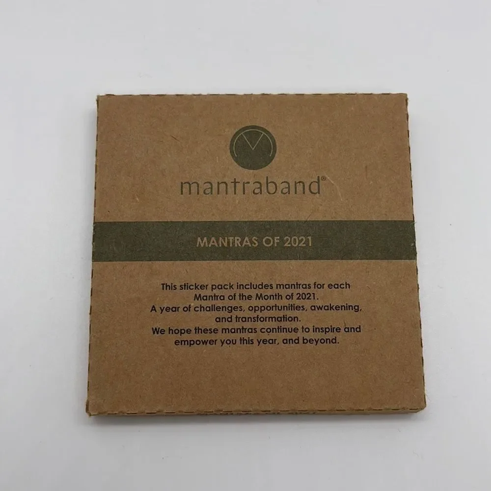 NWT MantraBand MANTRAS OF 2021 Sticker Pack